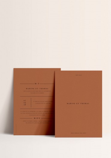 Invitation- Terracotta