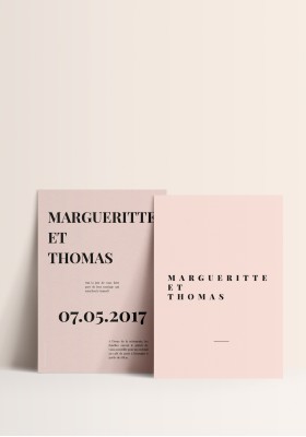 Invitation- Wedding is the new black