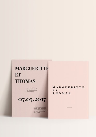 Invitation- Wedding is the new black