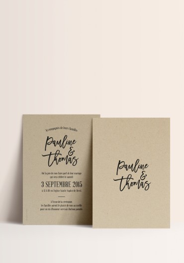 Invitation - Rustic Chic