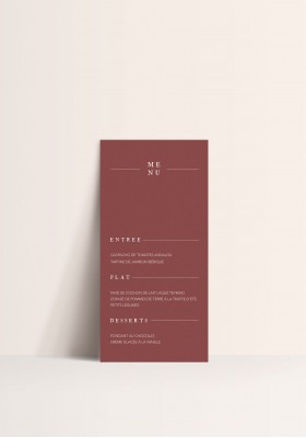 Menu - Terracotta