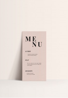 Menu - Wedding is the new Black