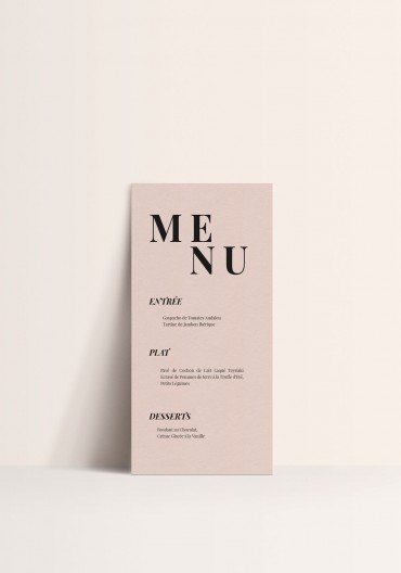 Menu - Wedding is the New Black
