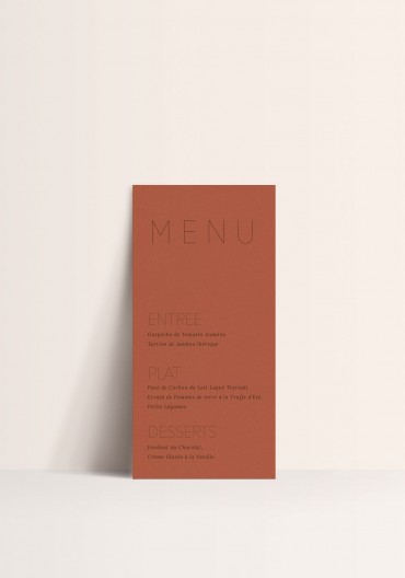 Menu - Minimalist