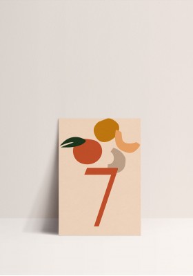 Nom de Table - Fruits d'été