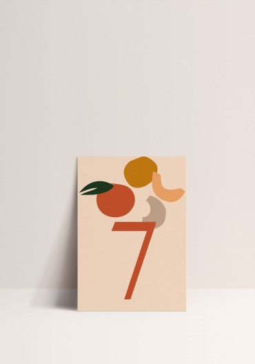 Table number - Fruits d'été