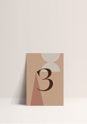Table number - Boho Marocco