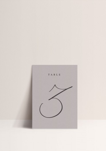 Table number - La Vita Bella