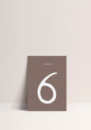 Table number - Terracotta