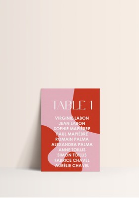 Plan de Table - Savage Love