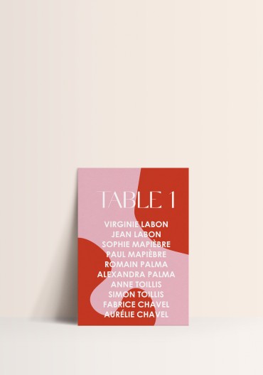 Plan de Table - Savage Love