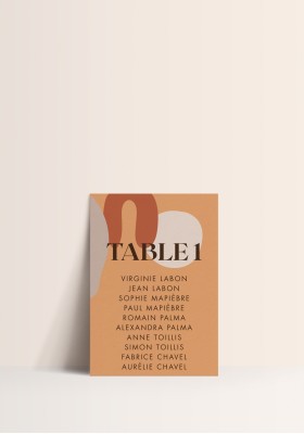 Plan de Table - Rainbow