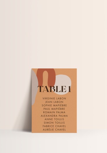 Plan de Table - Rainbow