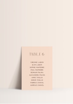 Plan de Table - Modern Love