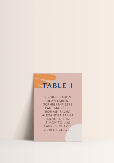 Seating plan - Pablo
