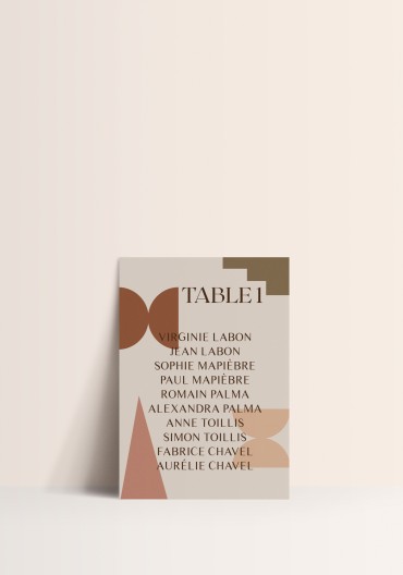 Plan de Table - Boho Marocco