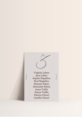 Plan de Table - La Vita Bella