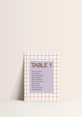 Plan de Table - Modernika
