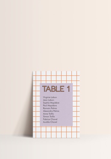 Plan de Table - Modernika