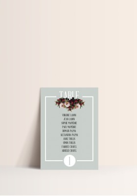 Plan de Table - Champêtre Chic