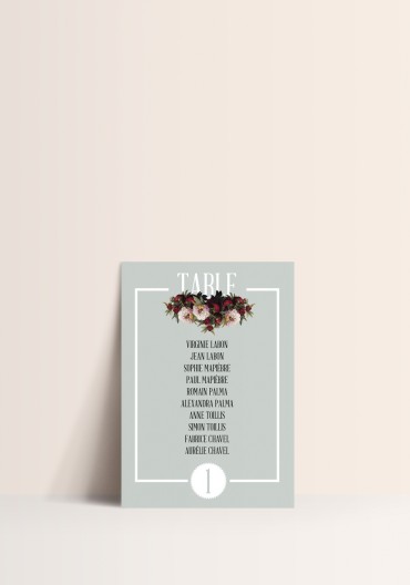 Seating plan - Rustic Chic