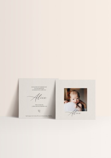 Birth announcement - Pure Love