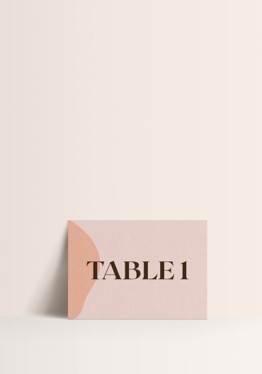 Table number - Rainbow