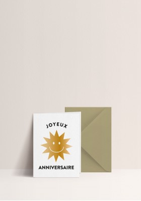 Carte - Joyeux anniversaire Soleil