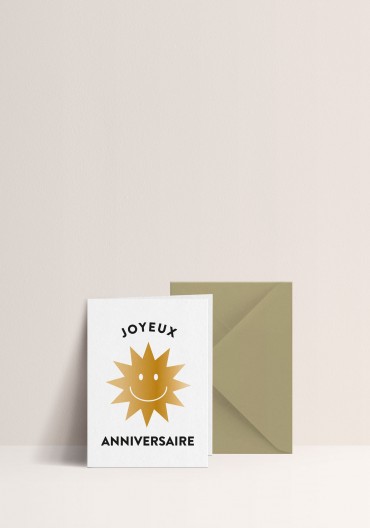 Carte - Joyeux anniversaire Soleil