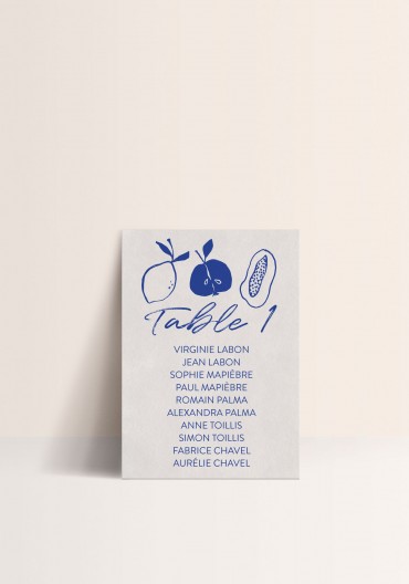 Plan de Table - Marseille