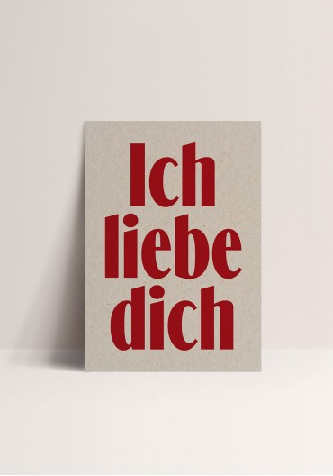 Poster - Ich Liebe Dich