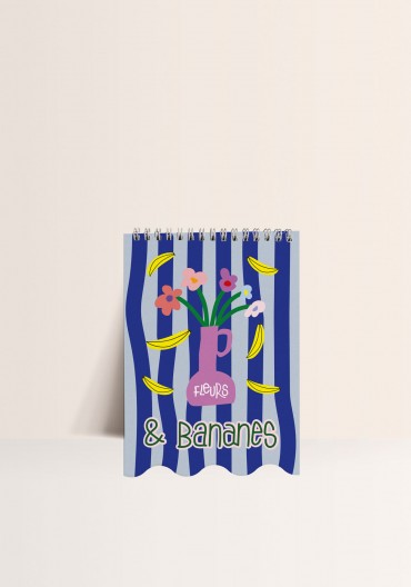 Carnet de notes - Fleurs et Bananes