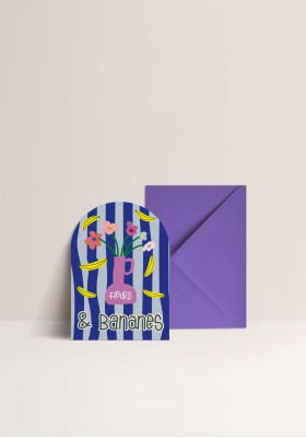 Carte - Fleurs & Bananes