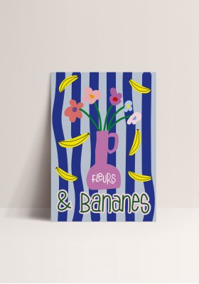 Poster - Fleurs et Bananes