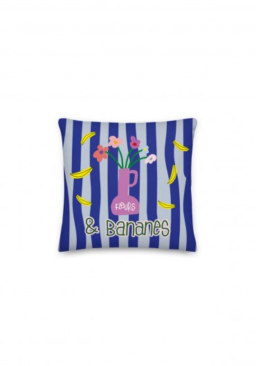 Coussin - Fleurs & Bananes