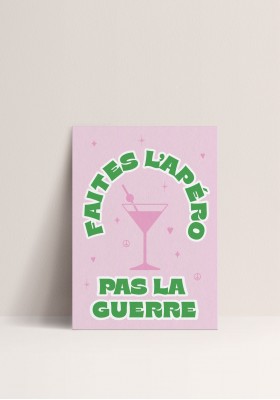 Poster - Faites l'apéro pas la guerre