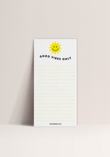 Bloc notes - Good Vibes Only