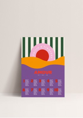 Seating plan poster- Festival