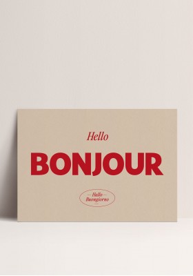 Poster - Bonjour