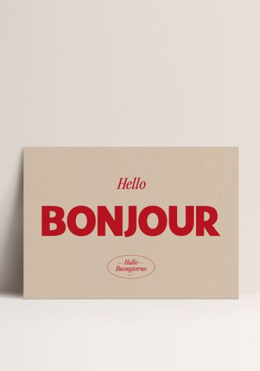 Poster - Bonjour