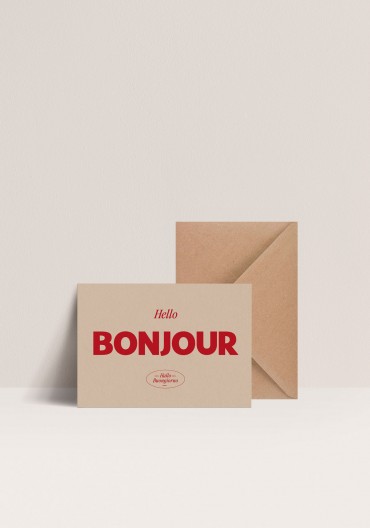 Card - Bonjour