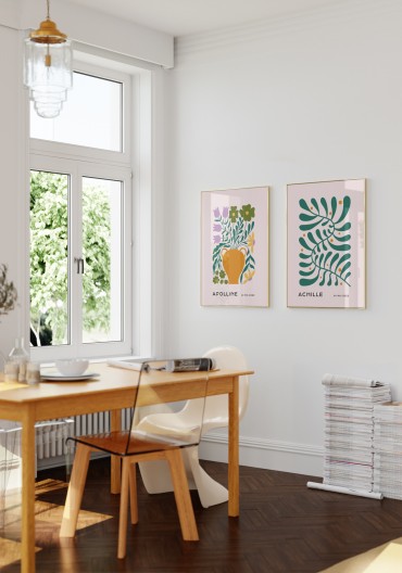 Poster naissance personnalisé - Botanique