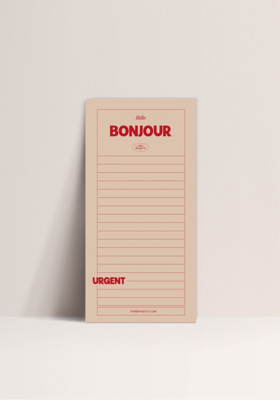 Bloc notes moderne & graphique : A la Folie |Papier and Co