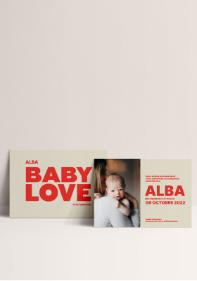 Faire Part naissance - Baby Love