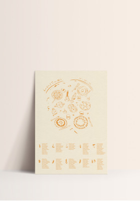 Plan de Table Poster - Summer of Love by Agathe Marty