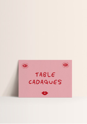 Nom de Table - L'amour Fou
