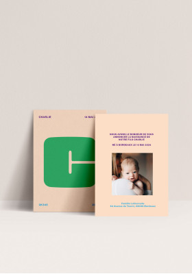 Birth announcement -  Initial Bébé