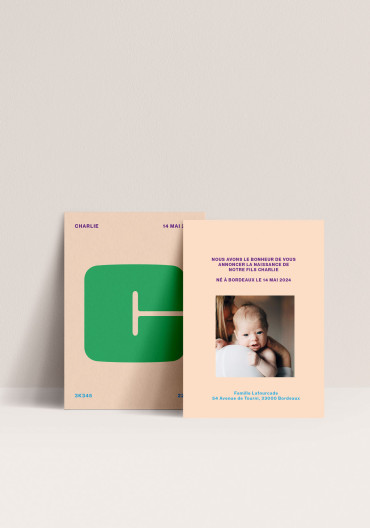 Birth announcement -  Initial Bébé