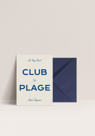 Card - Club de plage