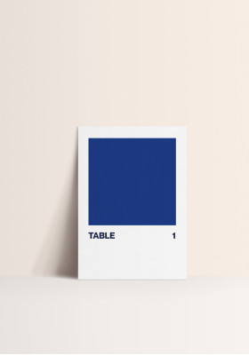 Table number - Bleu Absolu